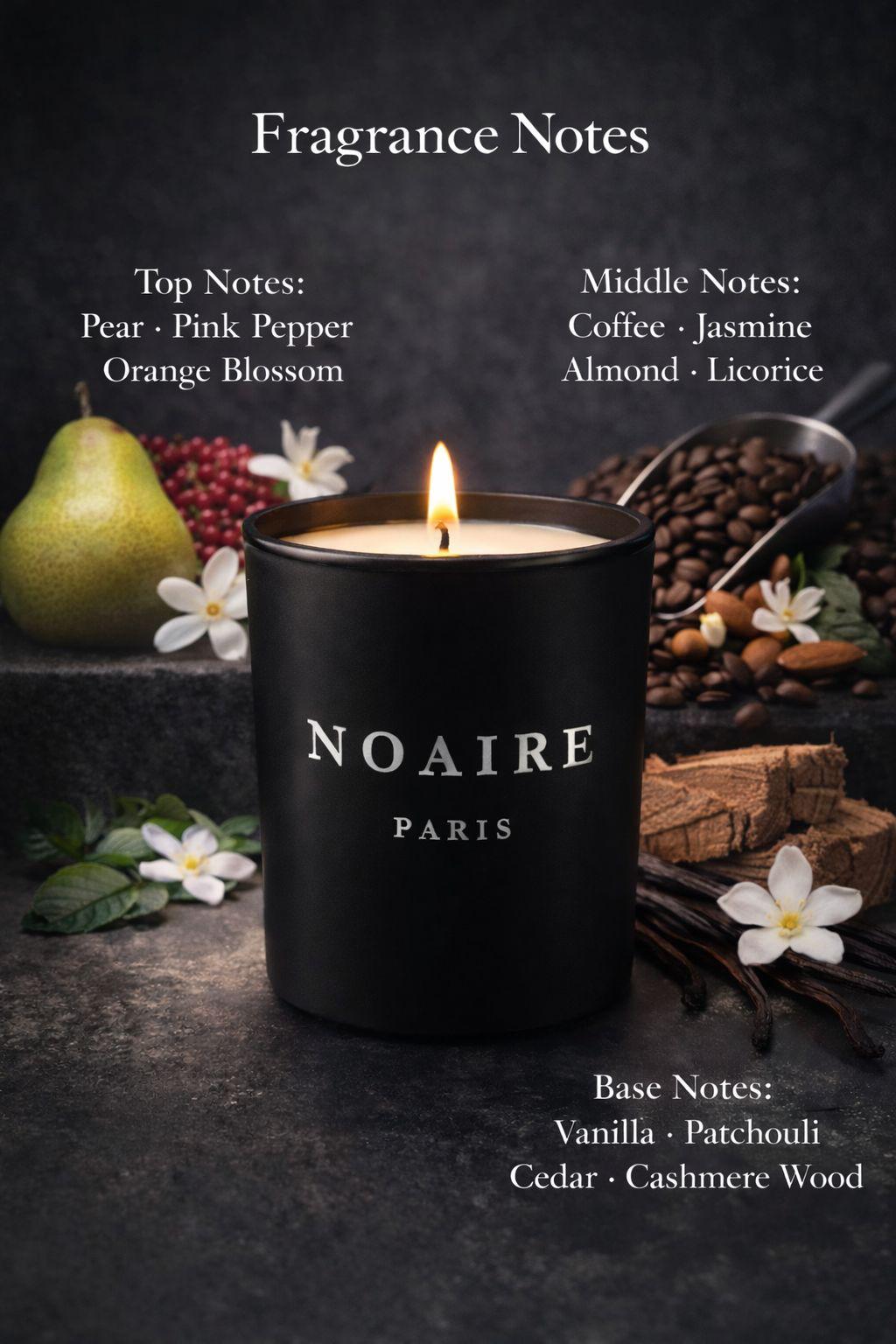 NOAIRE MINUIT - Luxe geurkaars | roze mat