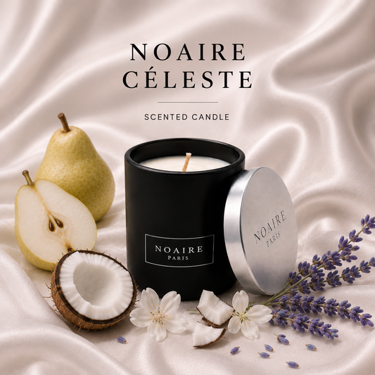NOAIRE CÉLESTE - Luxe geurkaars | zwart mat